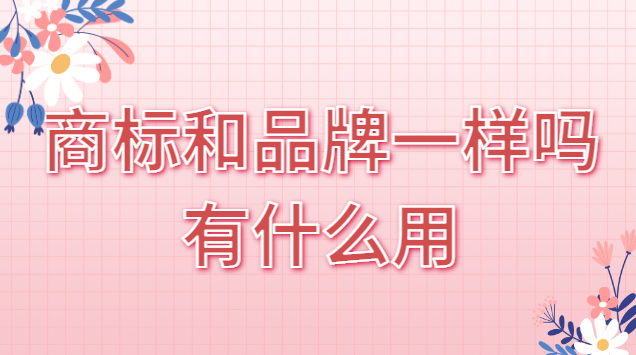 品牌和商标一样吗(装修公司商标同品牌地板质量一样)