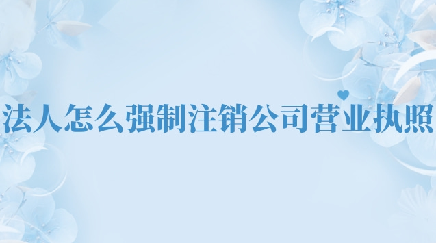 法人怎么强制注销公司营业执照