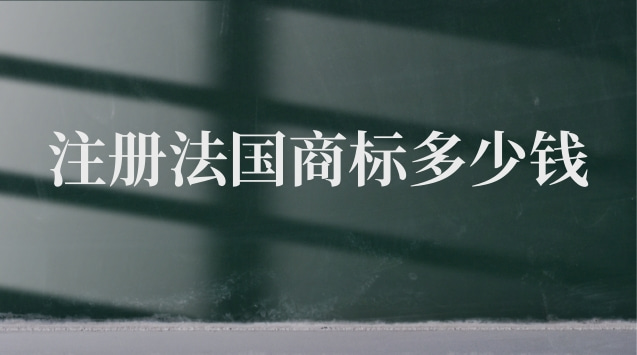 注册一个法国商标需要多少钱(法国商标注册多少钱)