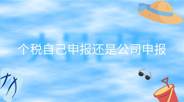 个税自己申报还是公司申报