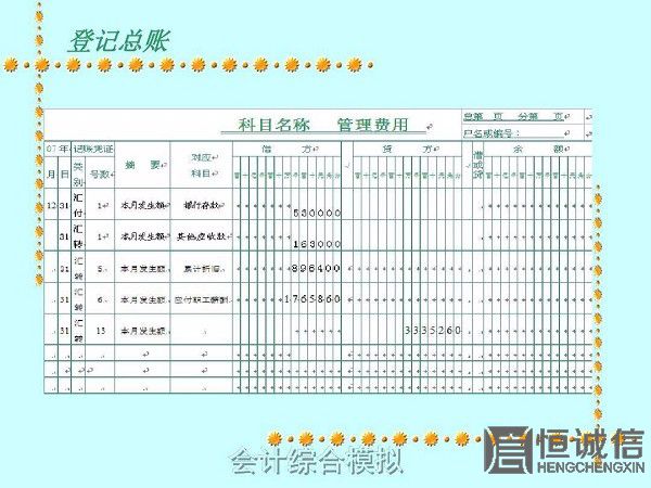 2018企业记账凭证账务处理流程