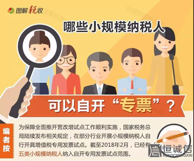 哪些小规模纳税人可以自己开“专票”？