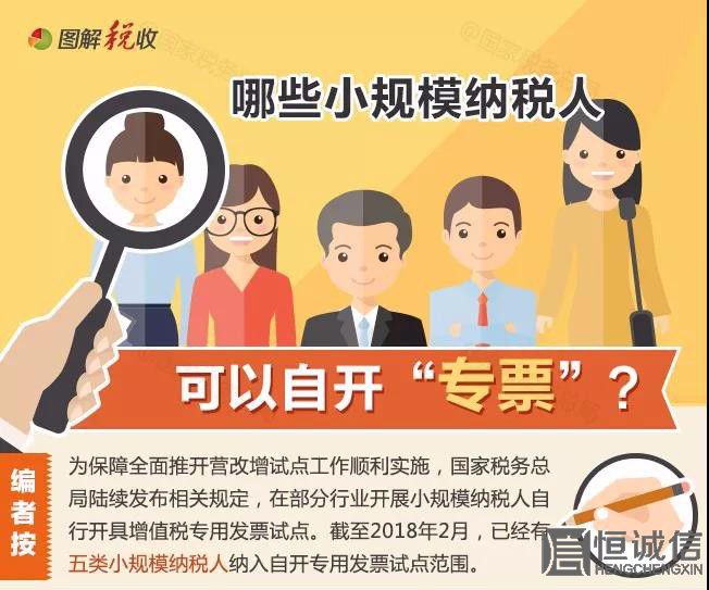 哪些小规模纳税人可以自开“专票”？